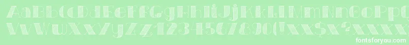DkCarteBlanche Font – White Fonts on Green Background