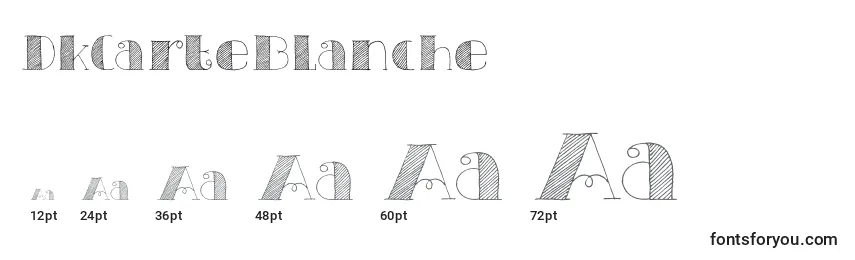 DkCarteBlanche Font Sizes