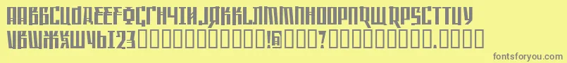 Weitere Informationen zur SAFFCW -Schriftart SAFFCW -Schriftart – Graue Schriften auf gelbem Hintergrund
