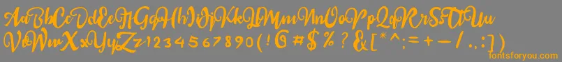 More about sail tortuga Font sail tortuga Font – Orange Fonts on Gray Background