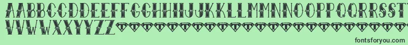 Sailor Larry   Extra Fancy Font – Black Fonts on Green Background