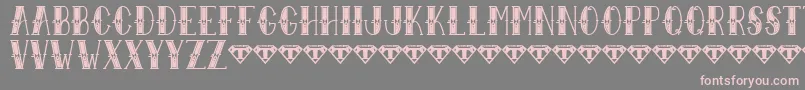 Sailor Larry   Extra Fancy Font – Pink Fonts on Gray Background