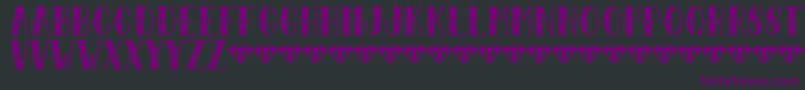 フォントSailor Larry   Extra Fancy – 黒い背景に紫のフォント
