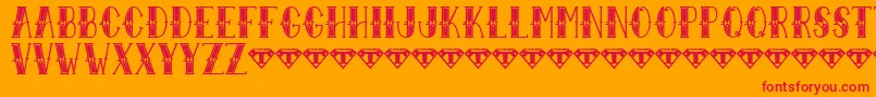 Sailor Larry   Extra Fancy Font – Red Fonts on Orange Background