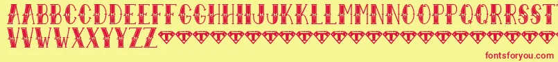 Sailor Larry   Extra Fancy Font – Red Fonts on Yellow Background