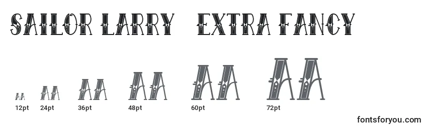 Размеры шрифта Sailor Larry   Extra Fancy
