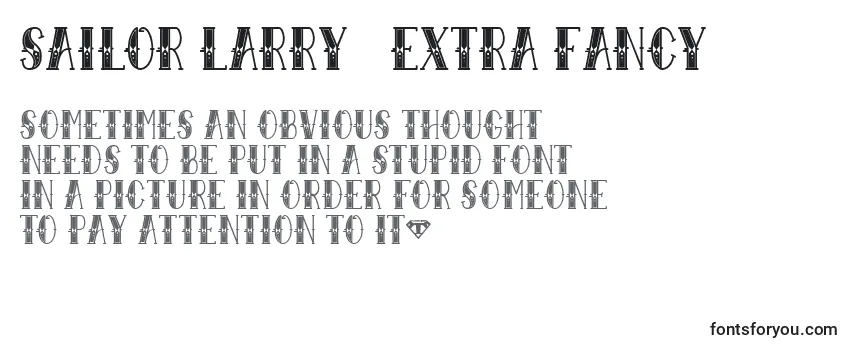 Reseña de la fuente Sailor Larry   Extra Fancy