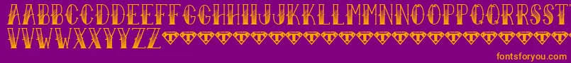 Sailor Larry   Fade Font – Orange Fonts on Purple Background