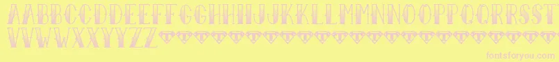 Sailor Larry   Fade Font – Pink Fonts on Yellow Background