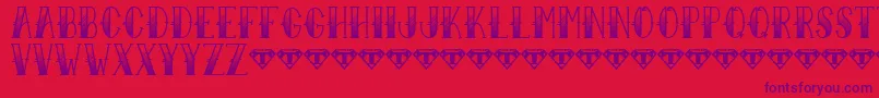 Sailor Larry   Fade Font – Purple Fonts on Red Background
