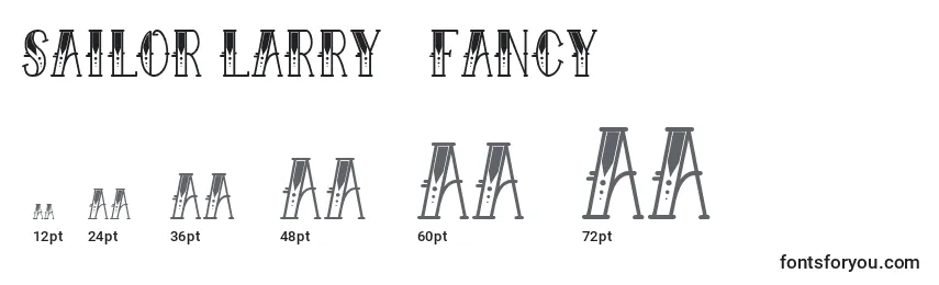 Размеры шрифта Sailor Larry   Fancy