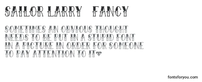Шрифт Sailor Larry   Fancy