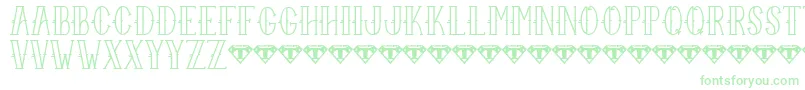 Police Sailor Larry   Regular – polices vertes sur fond blanc