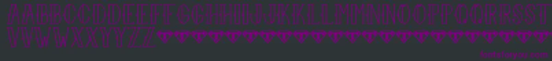 Sailor Larry   Regular Font – Purple Fonts on Black Background