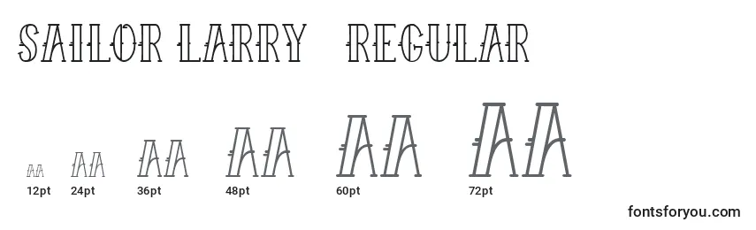 Sailor Larry   Regular Font Sizes