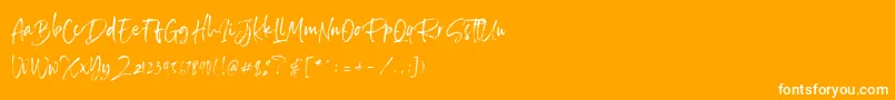 SailRoyals Personal Use Font – White Fonts on Orange Background