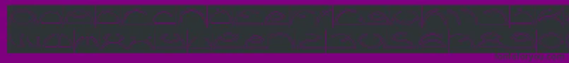 Saint Fighter Aqua Inverse-fontti – mustat fontit violetilla taustalla