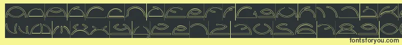 Saint Fighter Aqua Inverse Font – Black Fonts on Yellow Background