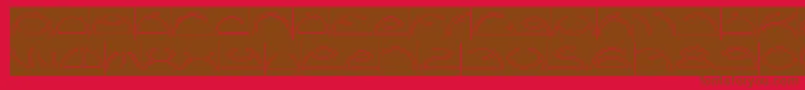 Weitere Informationen zur Saint Fighter Aqua Inverse-Schriftart Saint Fighter Aqua Inverse-Schriftart – Braune Schriften auf rotem Hintergrund