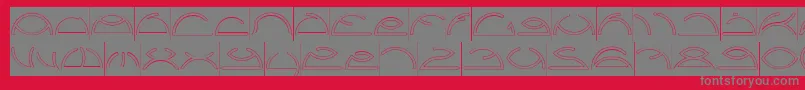 Saint Fighter Aqua Inverse Font – Gray Fonts on Red Background