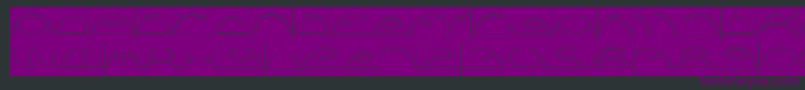 Saint Fighter Aqua Inverse-fontti – violetit fontit mustalla taustalla