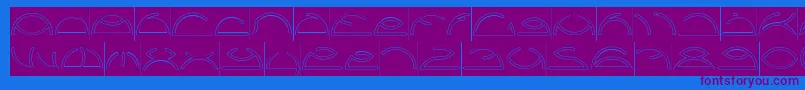 More about Saint Fighter Aqua Inverse Font Saint Fighter Aqua Inverse Font – Purple Fonts on Blue Background