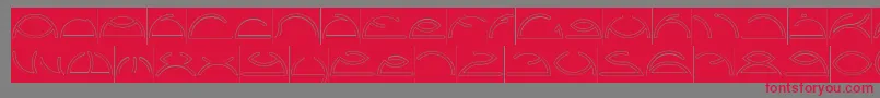 Saint Fighter Aqua Inverse Font – Red Fonts on Gray Background
