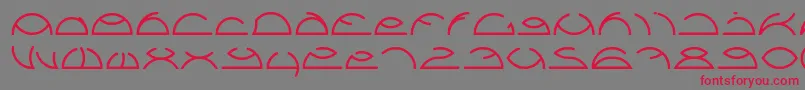 Saint Fighter Aqua Font – Red Fonts on Gray Background