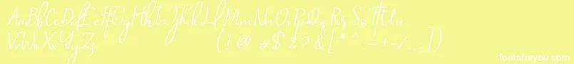 Saint Petersburg   Italic Font – White Fonts on Yellow Background