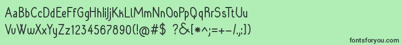 Raradolorbold Font – Black Fonts on Green Background