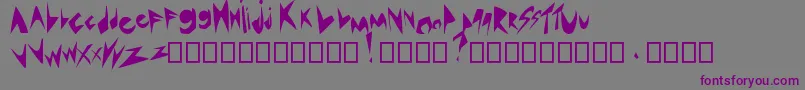SaintValentin 1 3 Mac Font – Purple Fonts on Gray Background