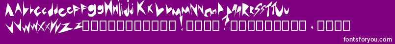 SaintValentin 1 3 Mac Font – White Fonts on Purple Background