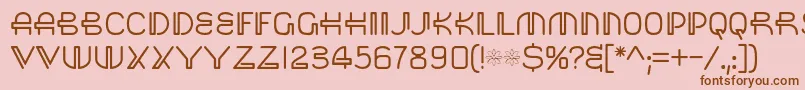 Saisa Font – Brown Fonts on Pink Background