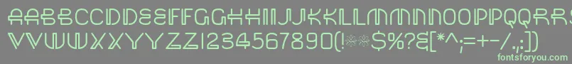 Saisa Font – Green Fonts on Gray Background