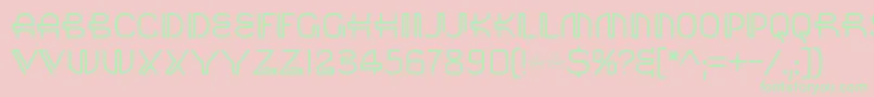 Saisa Font – Green Fonts on Pink Background