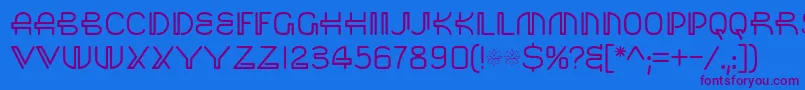 Saisa Font – Purple Fonts on Blue Background