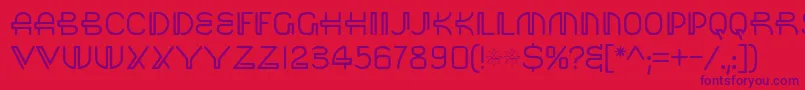 Saisa Font – Purple Fonts on Red Background