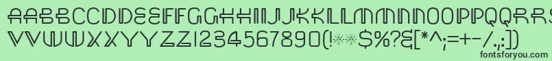 Saisa Font – Black Fonts on Green Background