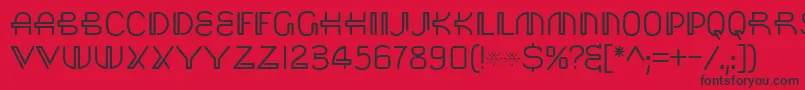 Saisa Font – Black Fonts on Red Background