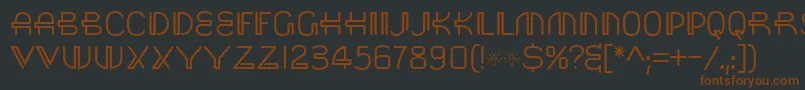 Saisa Font – Brown Fonts on Black Background