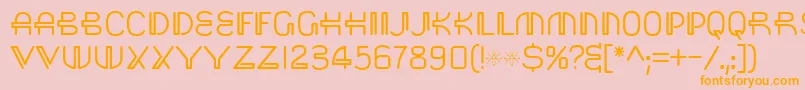 Saisa Font – Orange Fonts on Pink Background