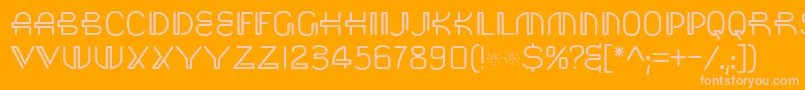 Saisa Font – Pink Fonts on Orange Background