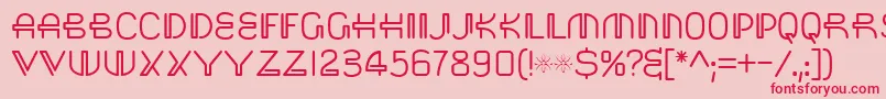 Saisa Font – Red Fonts on Pink Background