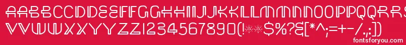フォントSaisa – 赤い背景に白い文字