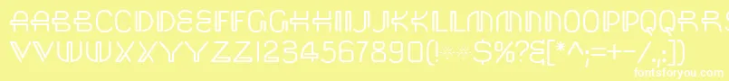 Saisa Font – White Fonts on Yellow Background