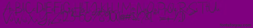 saithik Font – Black Fonts on Purple Background