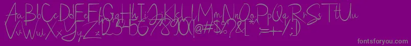 saithik Font – Gray Fonts on Purple Background