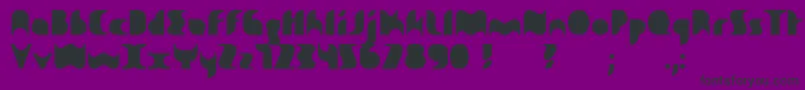 Sakiane Font – Black Fonts on Purple Background