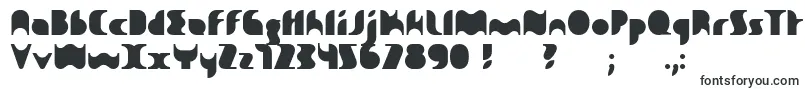 Шрифт Sakiane – широкие шрифты