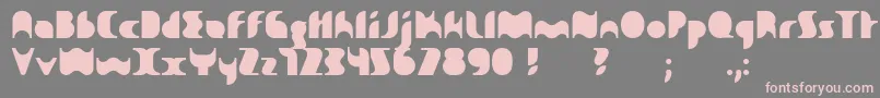 Sakiane Font – Pink Fonts on Gray Background
